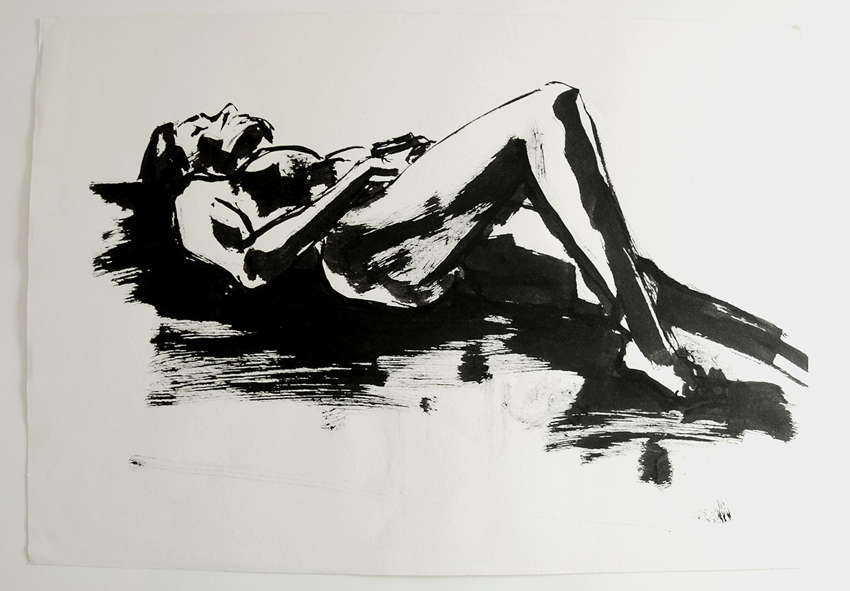 Guenther-Witzemann-Indian-ink-woman